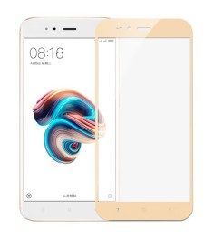 Захисне скло 3D для Xiaomi Mi5x / Mi A1 Золоте Захисне скло 3D для Xiaomi Mi5x / Mi A1 Золоте