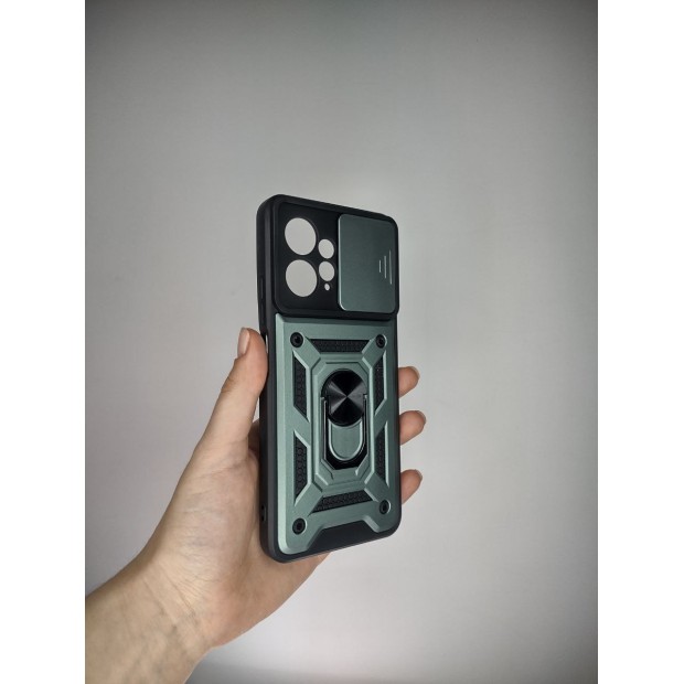 Броньований чохол Ring Serge Armor Case для Xiaomi Redmi Note 12 4G (ShutCam) (зелений)