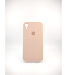 Оригінальний чохол Silicon Square RoundCam для Apple iPhone XR (08) рожевий пісо..