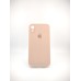 Оригінальний чохол Silicon Square RoundCam для Apple iPhone XR (08) рожевий пісок