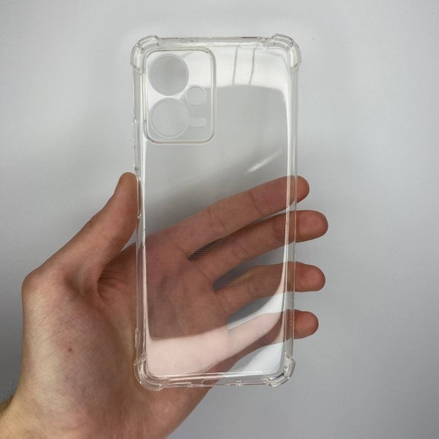 Силикон 6D Xiaomi Redmi Note 12 5G (Прозрачный)