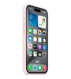 Силіконовий Оригінальний Чохол Круглої Форми для Apple iPhone 15 Pro (76) Крейдя..