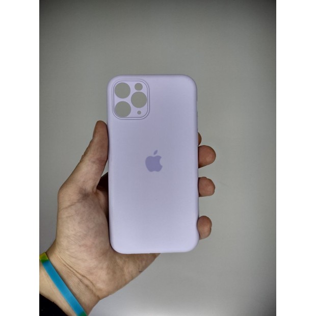 Силіконовий оригінальний чохол RoundCam для Apple iPhone 11 Pro (71) Світло-Гліциній.