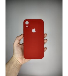 Силіконовий чохол Original Square RoundCam для Apple iPhone XR (паприка).