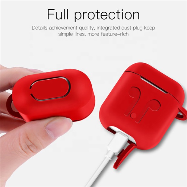 Чехол для наушников Full Silicone Case Apple AirPods 1 / 2 (46) Deep Green