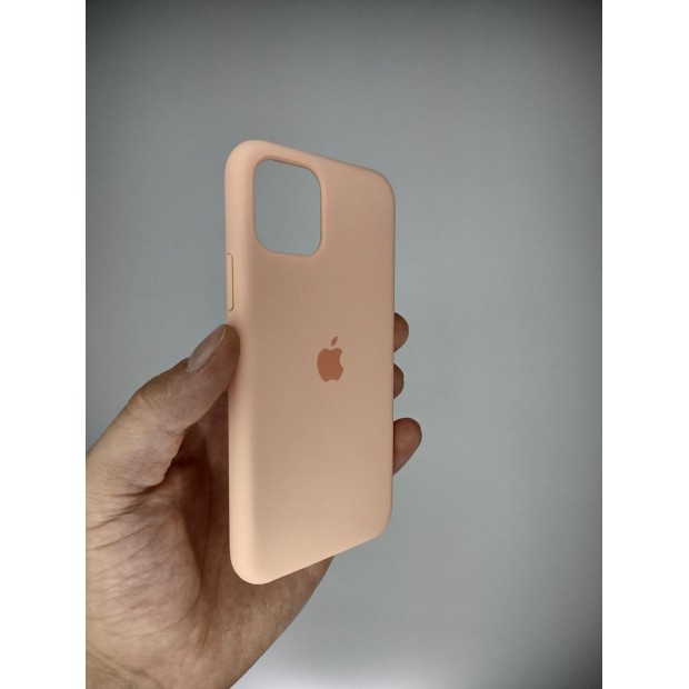 Оригінальний силіконовий чохол Apple iPhone 11 Pro (Грейпфрут)