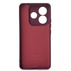 Силікон оригінальний Xiaomi Redmi Note 14 (захист камери) (бордовий)