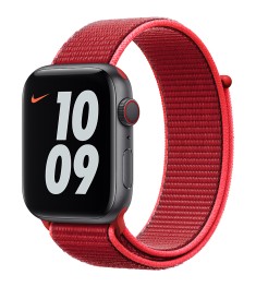 Ремешок Nylon Apple Watch 42 / 44 mm (Красно-розовый)