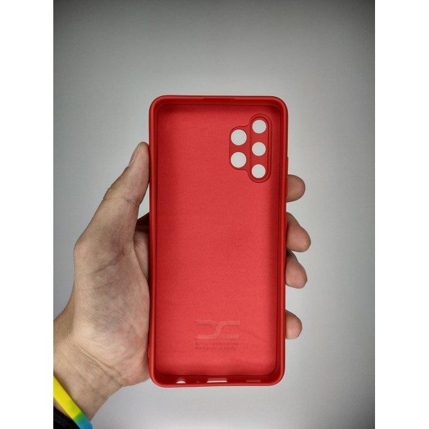 Силікон Original Samsung Galaxy A32 (2021) (ShutCam) (Темно-червоний)