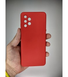 Силікон Original Samsung Galaxy A32 (2021) (ShutCam) (Темно-червоний)