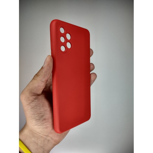 Силікон Original Samsung Galaxy A32 (2021) (ShutCam) (Темно-червоний)