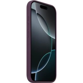 Силіконовий оригінальний круглий чохол Apple iPhone 16 Pro (58) Виноградний.