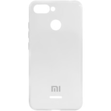 Білий чохол-накладка Glass Case для Xiaomi Redmi 6
