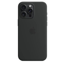 Оригінальний силіконовий чохол RoundCam для Apple iPhone 15 Pro Max (07) чорний.