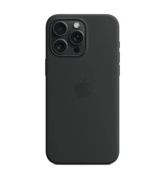 Оригінальний силіконовий чохол RoundCam для Apple iPhone 15 Pro Max (07) чорний...