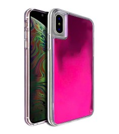 Чехол Aquarium Color Sand Apple iPhone X / XS (Фиолетовый)