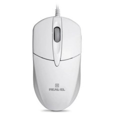 Миша дротова Real-El RM-211 (Біла)