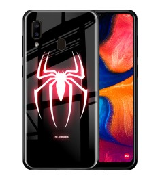 Luminous Glass Case Overlay for Samsung A20  /  A30 (2019) (Spiderman)
