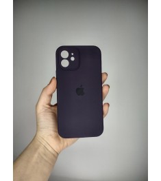 Силикон Original RoundCam Case Apple iPhone 12 (Eggplant)