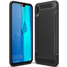 Силикон Soft Carbon Huawei Y9 (2019) (Чёрный)