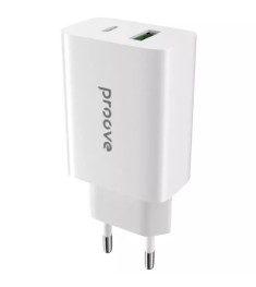 Proove Rapid 20W Power Adapter (1 Type-C) + Type-C to Lightning Cable (White)