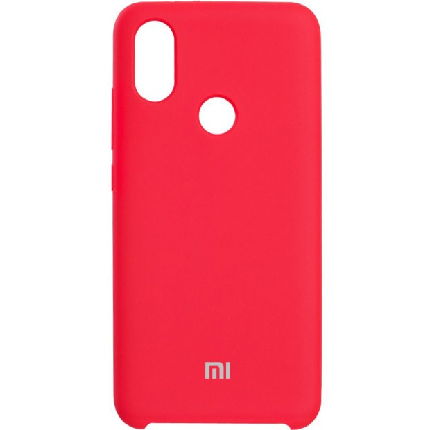 Силіконовий чохол Original 360 Case Logo для Xiaomi Mi6x  /  Mi A2 (Малиновий)