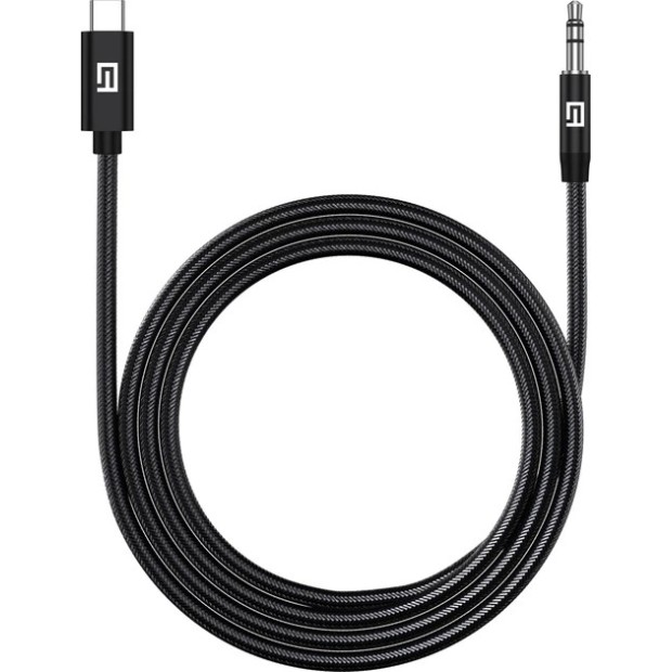 Кабель AUX ArmorStandart 3,5 to Type-C (1m) (Чорний) AR Кабель AUX ArmorStandart 3,5 to Type-C (1m) (Чорний) AR