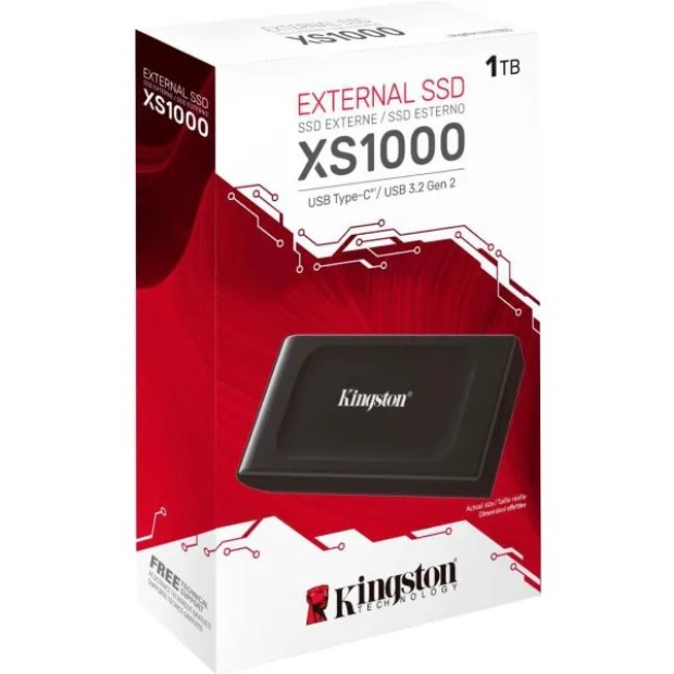 SSD-накопичувач Kingston XS1000 / XS1000R 1TB (USB3.2 / Type-C) SSD-накопичувач Kingston XS1000 / XS1000R 1TB (USB3.2 / Type-C)