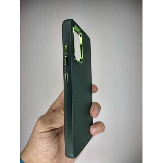 Metal Camera Bumper for Samsung Galaxy A32 (2021) (Dark Green)