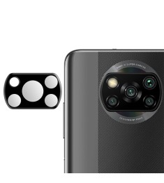 Захисне 3D скло на камеру Xiaomi Poco X3 чорне