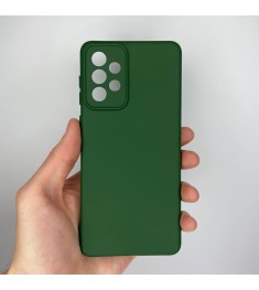 Силіконовий оригінальний чохол 360 для Samsung Galaxy A73 5G (ShutCam) (Темно-зе..