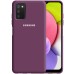 Силикон Original 360 Case Logo Samsung Galaxy A03S (Сиреневый)