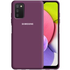 Силикон Original 360 Case Logo Samsung Galaxy A03S (Сиреневый)