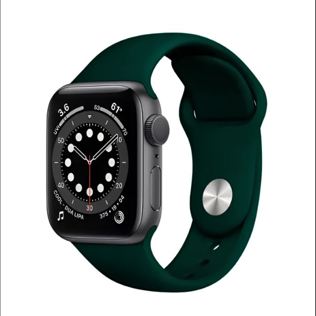 Ремінець Apple Watch Силіконовий 38  /  40  /  41мм (66) Малахіт