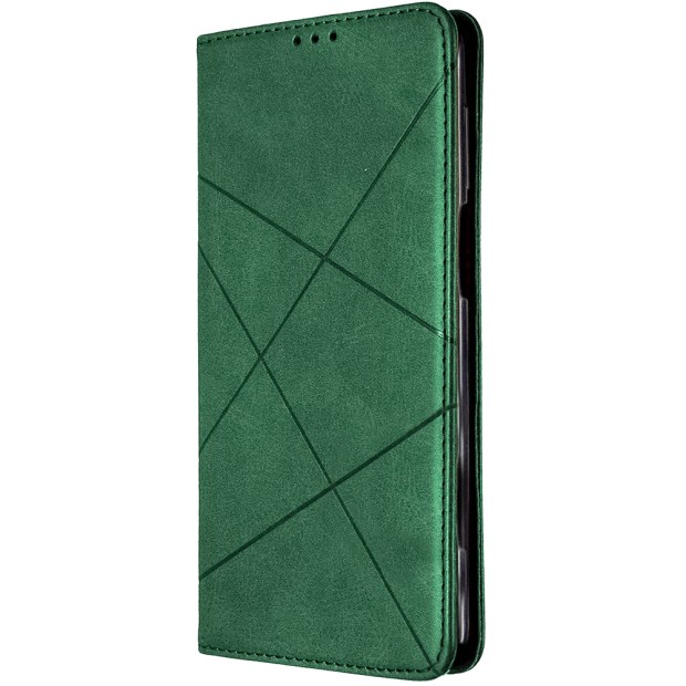 Case with Flip Cover Leather Book for Xiaomi Mi 10T  /  Mi 10T Pro (Dark Green)