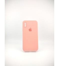 Оригінальний силіконовий квадратний чохол RoundCam для Apple iPhone X  /  XS (14..