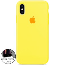 Силикон Original Round Case Apple iPhone XS Max (63) Canary Yellow Силикон Original Round Case Apple iPhone XS Max (63) Canary Yellow