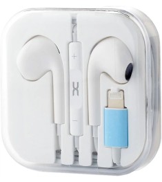 Проводные наушники-гарнитура вкладыши DC DCS-11 Lightning  (Белый) D