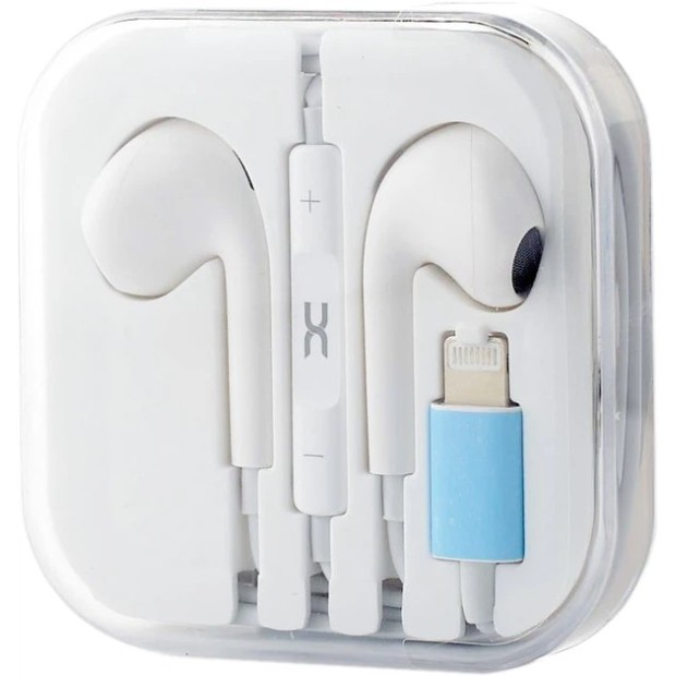 Проводные наушники-гарнитура вкладыши DC DCS-11 Lightning  (Белый) D