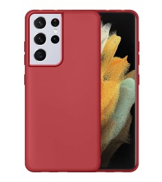 Силикон Original 360 Case Samsung Galaxy S21 Ultra (Клубничный)