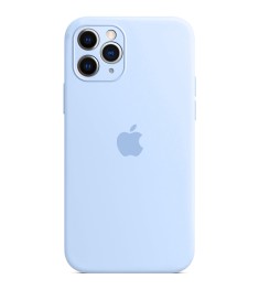 Силіконовий оригінальний чохол RoundCam для Apple iPhone 11 Pro Max (53) Небесно..