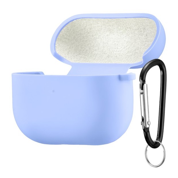 Чохол для навушників Full Silicone Case з мікрофіброю для Apple AirPods 3 (15) Ліловий