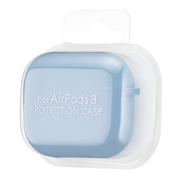 Чохол для навушників Full Silicone Case з мікрофіброю для Apple AirPods 3 (15) Ліловий
