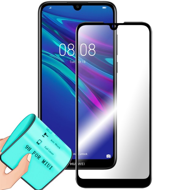 Захисне скло 5D Ceramic Huawei Y6 (2019) Чорне