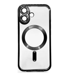 Чохол UMKU Shining з MagSafe для Apple iPhone 16 (Чорний)