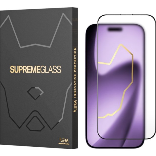 Защитное стекло iLera Deluxe Frosted Apple iPhone 17 Air (Black) iLFrGl17Air