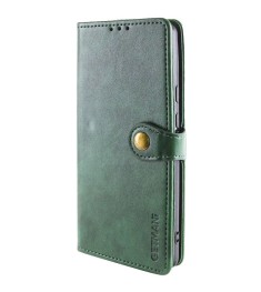 Чохол-книжка Dux Leather для Xiaomi Redmi Note 14 4G (Темно-зелений)