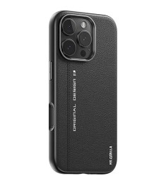 Чохол Blueo Premium Leather MagSafe для Apple iPhone 15 Pro Max (Чорний)