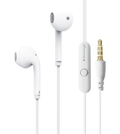 Дротові навушники-гарнітура вкладиші Grand-X EP-63W (Білий) GX