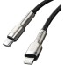 USB-кабель Baseus Cafule Metal Data 20W (2m) (Type-C to Lightning) (Чорний) CATLJK-B01